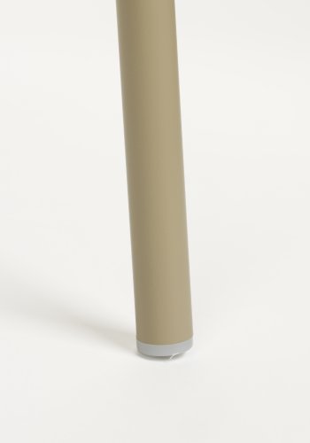 WHITE LABEL LIVING Jessica spisestuestol, med armlen - beige polypropylen/polyester/metall