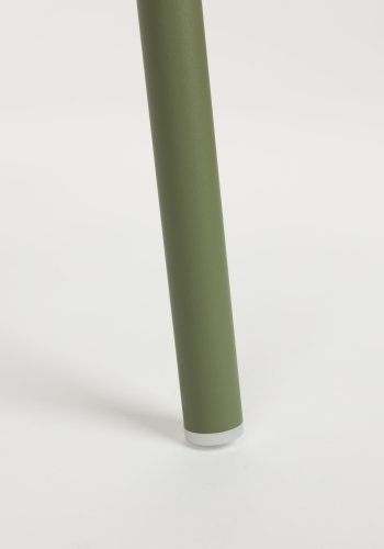 WHITE LABEL LIVING Jessica spisestuestol, med armlen - grnn polypropylen/polyester/metall