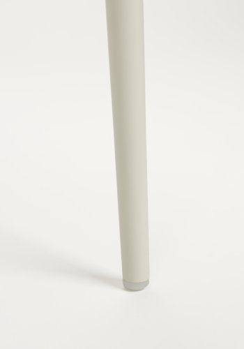 WHITE LABEL LIVING Jeffrey spisestuestol - hvit polypropylen og metall