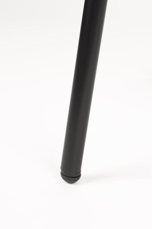 WHITE LABEL LIVING Joa spisestuestol, med armlen - terra polyester og svart jern