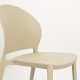 WHITE LABEL LIVING Sjoerd hagestol, stabelbar - beige polypropylen
