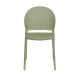 WHITE LABEL LIVING Sjoerd hagestol, stabelbar - grnn polypropylen