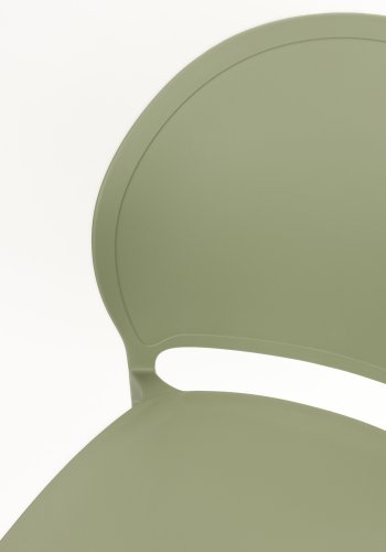WHITE LABEL LIVING Sjoerd hagestol, stabelbar - grnn polypropylen