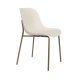 WHITE LABEL LIVING Spisestuestol i hvete – hvit polypropylen og metall