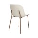 WHITE LABEL LIVING Spisestuestol i hvete – hvit polypropylen og metall