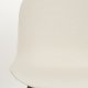 WHITE LABEL LIVING Spisestuestol i hvete – hvit polypropylen og metall
