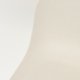 WHITE LABEL LIVING Spisestuestol i hvete – hvit polypropylen og metall