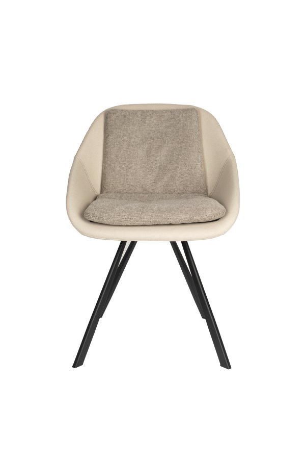 DUTCHBONE-stol Wakefield elfenben