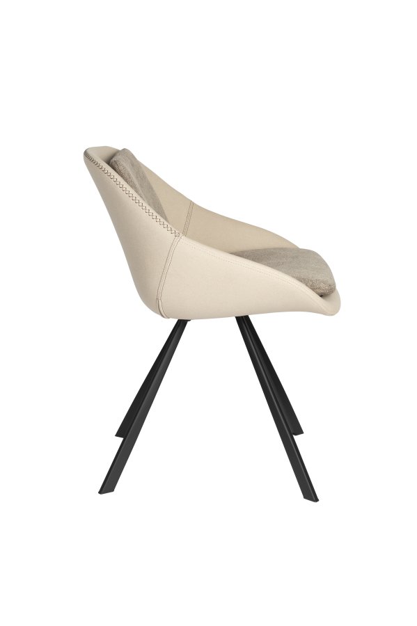 DUTCHBONE-stol Wakefield elfenben