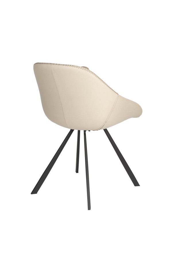 DUTCHBONE-stol Wakefield elfenben