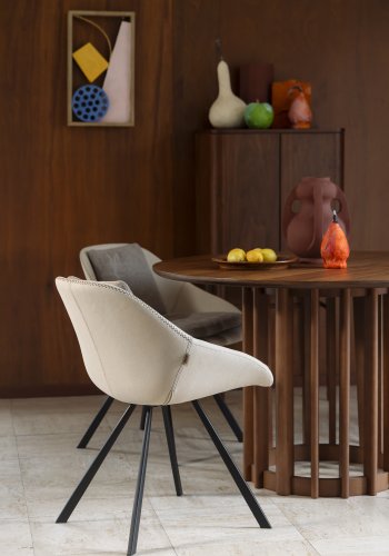 DUTCHBONE-stol Wakefield elfenben