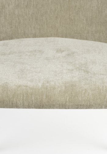 ZUIVER Koselig spisestol - mosegrnn polyesterflyel og sort metall