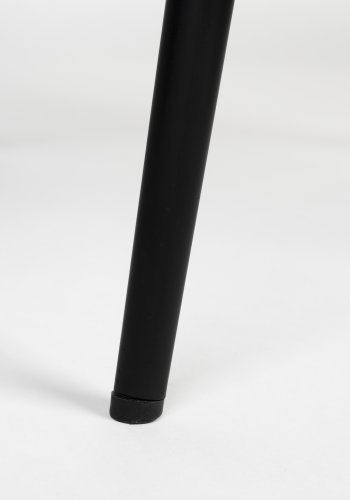 ZUIVER Koselig spisestol - sennepspolyesterflyel og sort metall