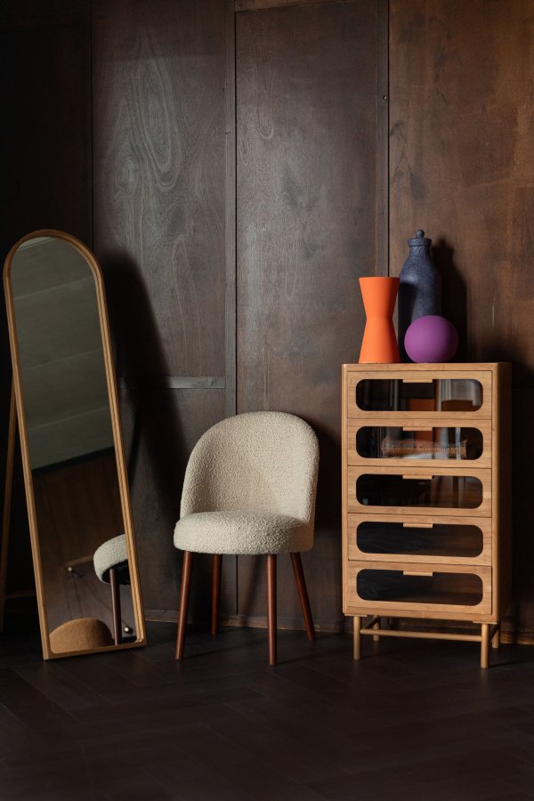 DUTCHBONE Stol Barbara Boucle Beige