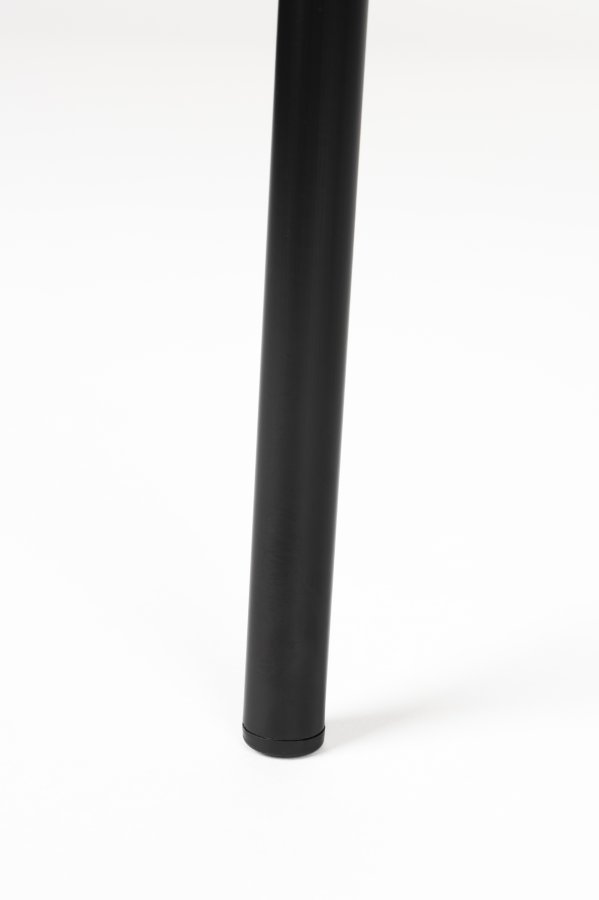 WHITE LABEL LIVING Dando spisestuestol - gammelrosa polyester og svart jern