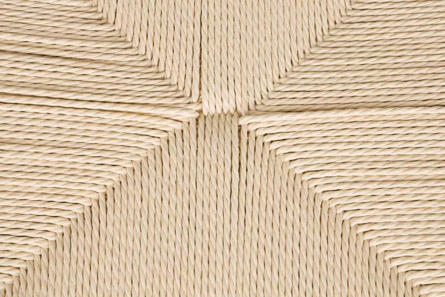 WHITE LABEL LIVING Che spisestuestol - beige papir og naturlig jern