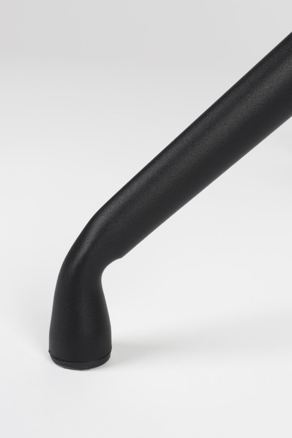 WHITE LABEL LIVING Balado spisestuestol, med hengslene. svingfunksjon - brun polyester og svart jern