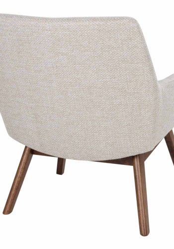 HOUSE NORDIC London lenestol - ekte stoff/brunt valntttre, med armlener