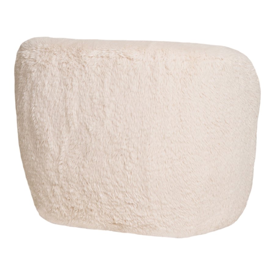 HOUSE NORDIC Setubal lenestol, med armlener - off-white fuskepels