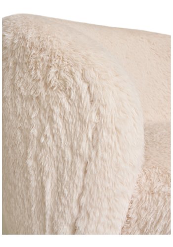 HOUSE NORDIC Setubal lenestol, med armlener - off-white fuskepels