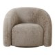 HOUSE NORDIC Valleta svingstol, med armlener - naturlig polyester