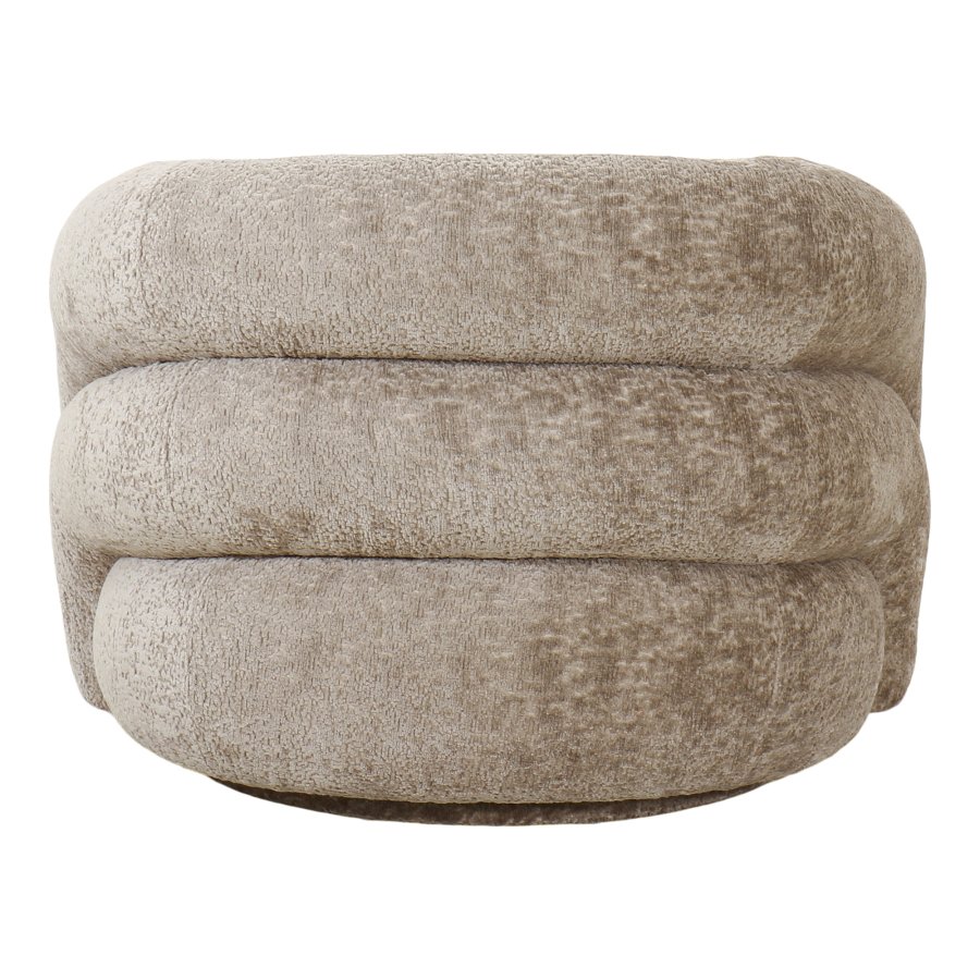 HOUSE NORDIC Valleta svingstol, med armlener - naturlig polyester