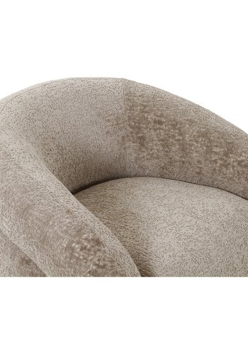 HOUSE NORDIC Valleta svingstol, med armlener - naturlig polyester