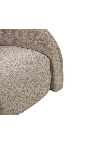 HOUSE NORDIC Valleta svingstol, med armlener - naturlig polyester