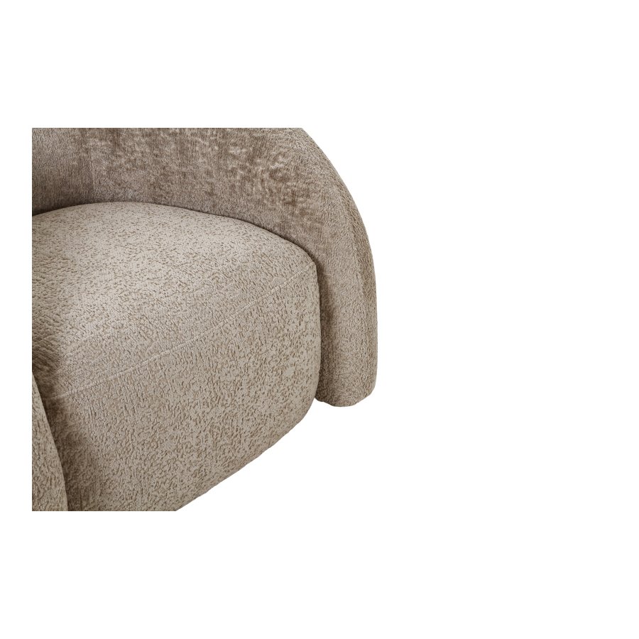 HOUSE NORDIC Valleta svingstol, med armlener - naturlig polyester