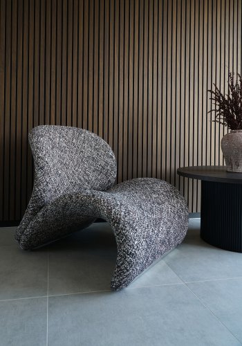 HOUSE NORDIC Sofia lenestol - mrkebrunt blandingsstoff