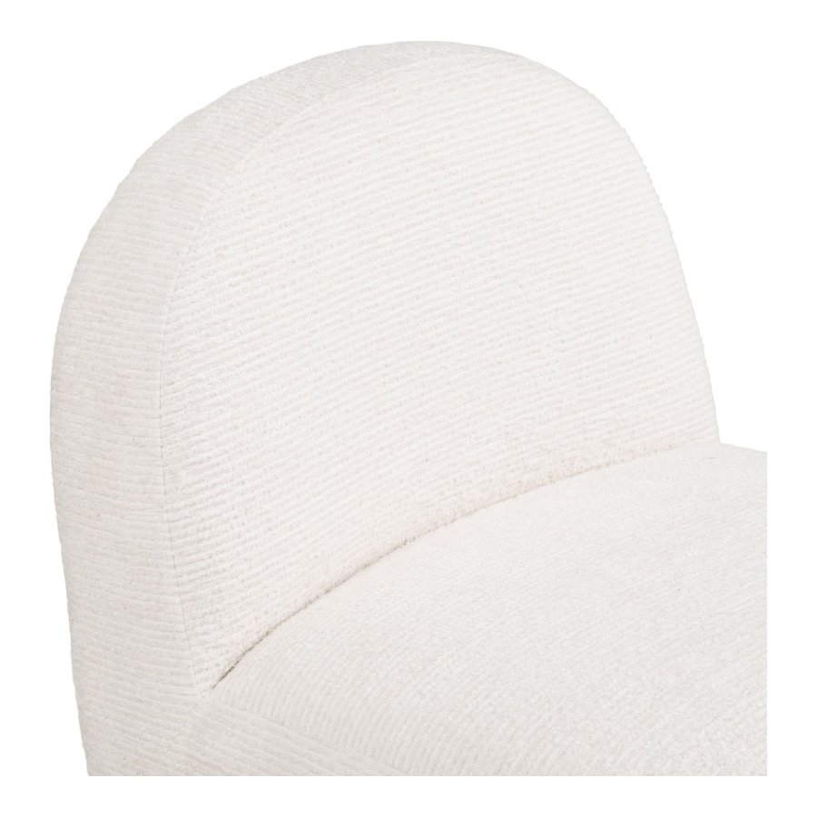 HOUSE NORDIC Milo snurrstol - benvit polyester och metall