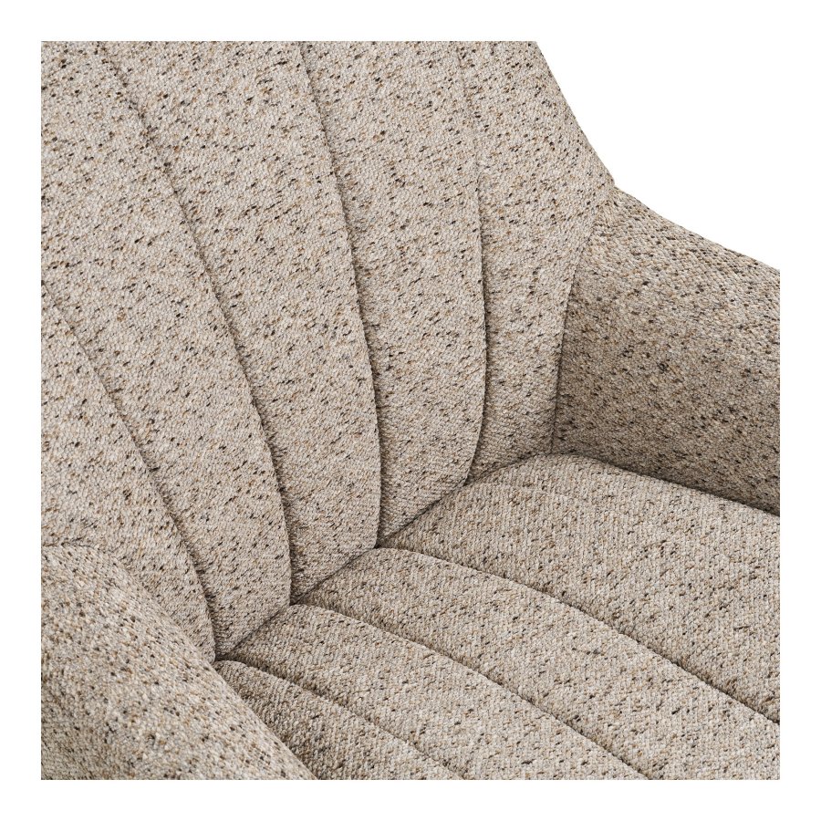 HOUSE NORDIC Grandola snurrstol, med armst&ouml;d - gr� polyester och svart st�l