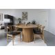 HOUSE NORDIC Spisestuestol, eik med PU-sete, natur/sort