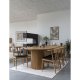 HOUSE NORDIC Spisestuestol, eik med PU-sete, natur/sort