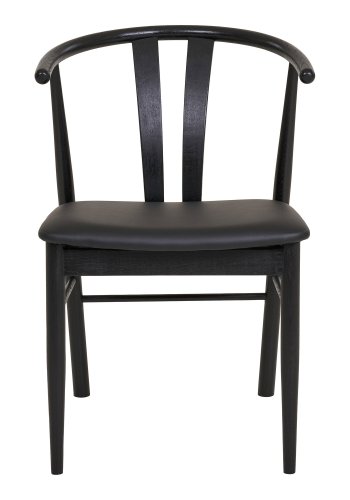 HOUSE NORDIC Artenara spisestol - Spisestol, bk med PU-sete, svart, HN1219