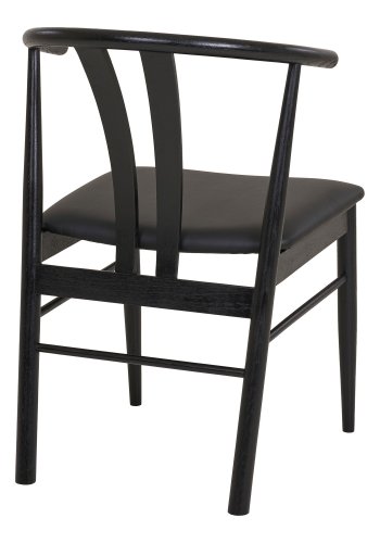 HOUSE NORDIC Artenara spisestol - Spisestol, bk med PU-sete, svart, HN1219