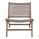 HOUSE NORDIC Derby lenestol - naturlig polyrattan og teak