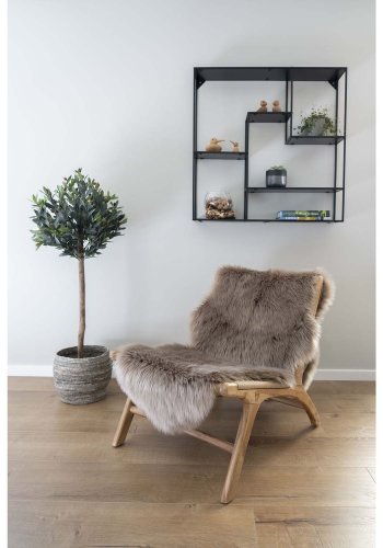 HOUSE NORDIC Derby lenestol - naturlig polyrattan og teak