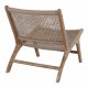 HOUSE NORDIC Derby lenestol - naturlig polyrattan og teak