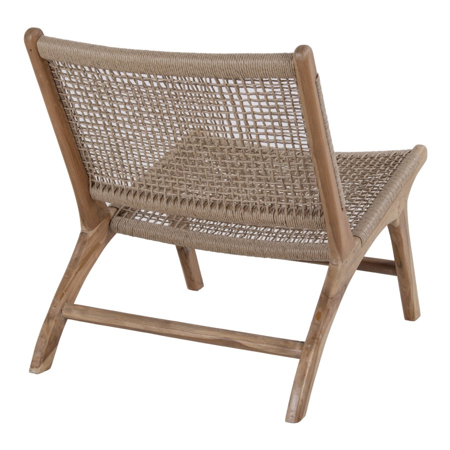 HOUSE NORDIC Derby lenestol - naturlig polyrattan og teak