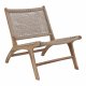 HOUSE NORDIC Derby lenestol - naturlig polyrattan og teak