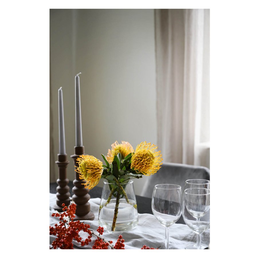 ROWICO Sierra spisestol - gr polyester og sort metall 