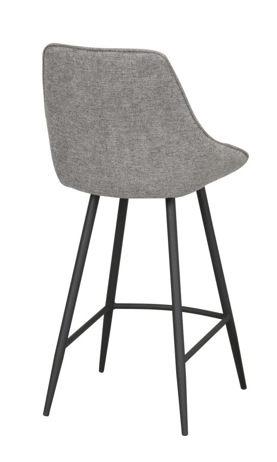 ROWICO Sierra barkrakk, med ryggsttte og fotsttte - gr polyester og sort metall