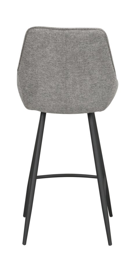 ROWICO Sierra barkrakk, med ryggsttte og fotsttte - gr polyester og sort metall