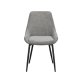 ROWICO Sierra spisebordstol - gr polyester og svart metall