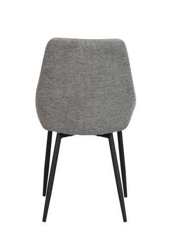 ROWICO Sierra spisebordstol - gr polyester og svart metall