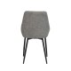 ROWICO Sierra spisebordstol - gr polyester og svart metall