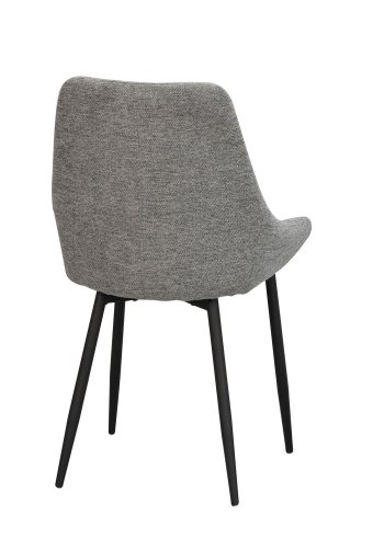 ROWICO Sierra spisebordstol - gr polyester og svart metall
