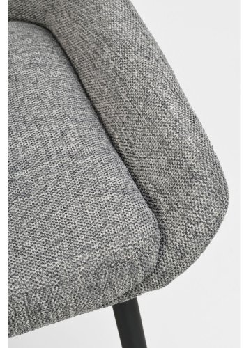 ROWICO Sierra spisebordstol - gr polyester og svart metall