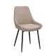 ROWICO Sierra spisebordstol - beige polyester og svart metall